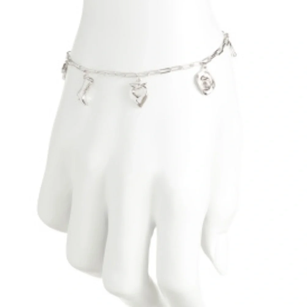 Milor Sterling Silver Western Charm Bracelet with 5 Charms